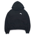 Stussy felpa con cappuccio pullover con spalle scese, taglia M, colore nero, con logo Stock