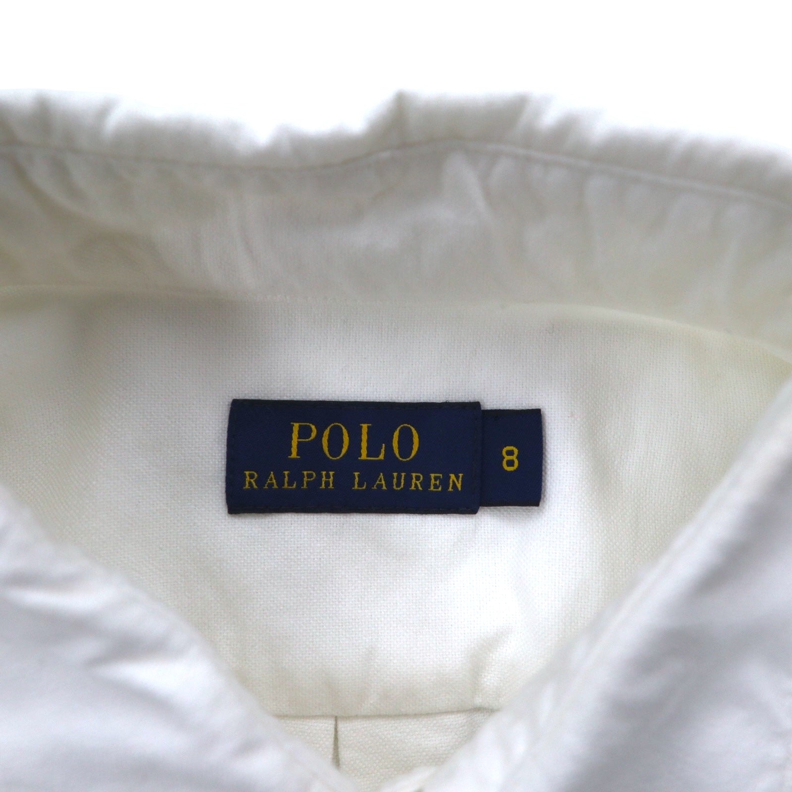 POLO RALPH LAUREN Camicia Oxford Classica M Bianco Cotone Ricamo Taschino sul petto