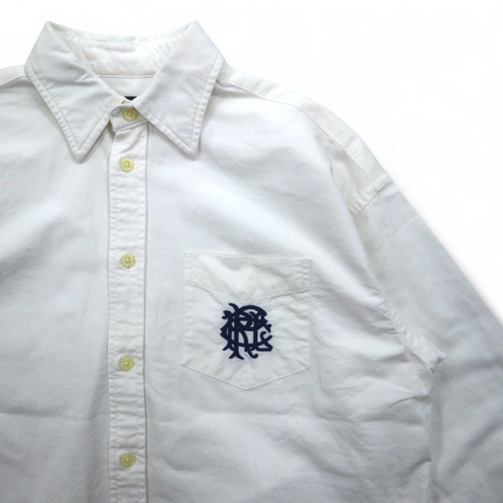 POLO RALPH LAUREN Camicia Oxford Classica M Bianco Cotone Ricamo Taschino sul petto