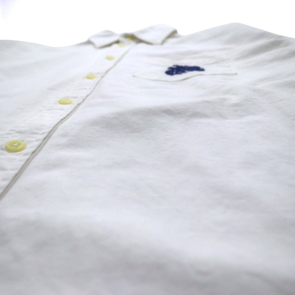POLO RALPH LAUREN Camicia Oxford Classica M Bianco Cotone Ricamo Taschino sul petto