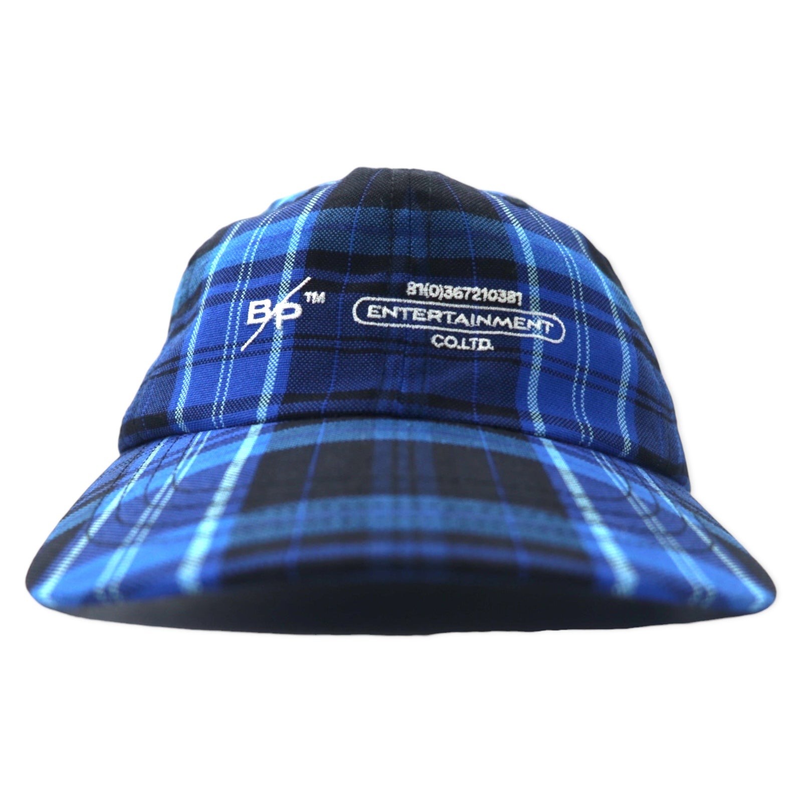 beautiful people BP Logo Cappellino Taglia unica Blu Quadri Poliestere Cotone 1145511945 Made in Japan