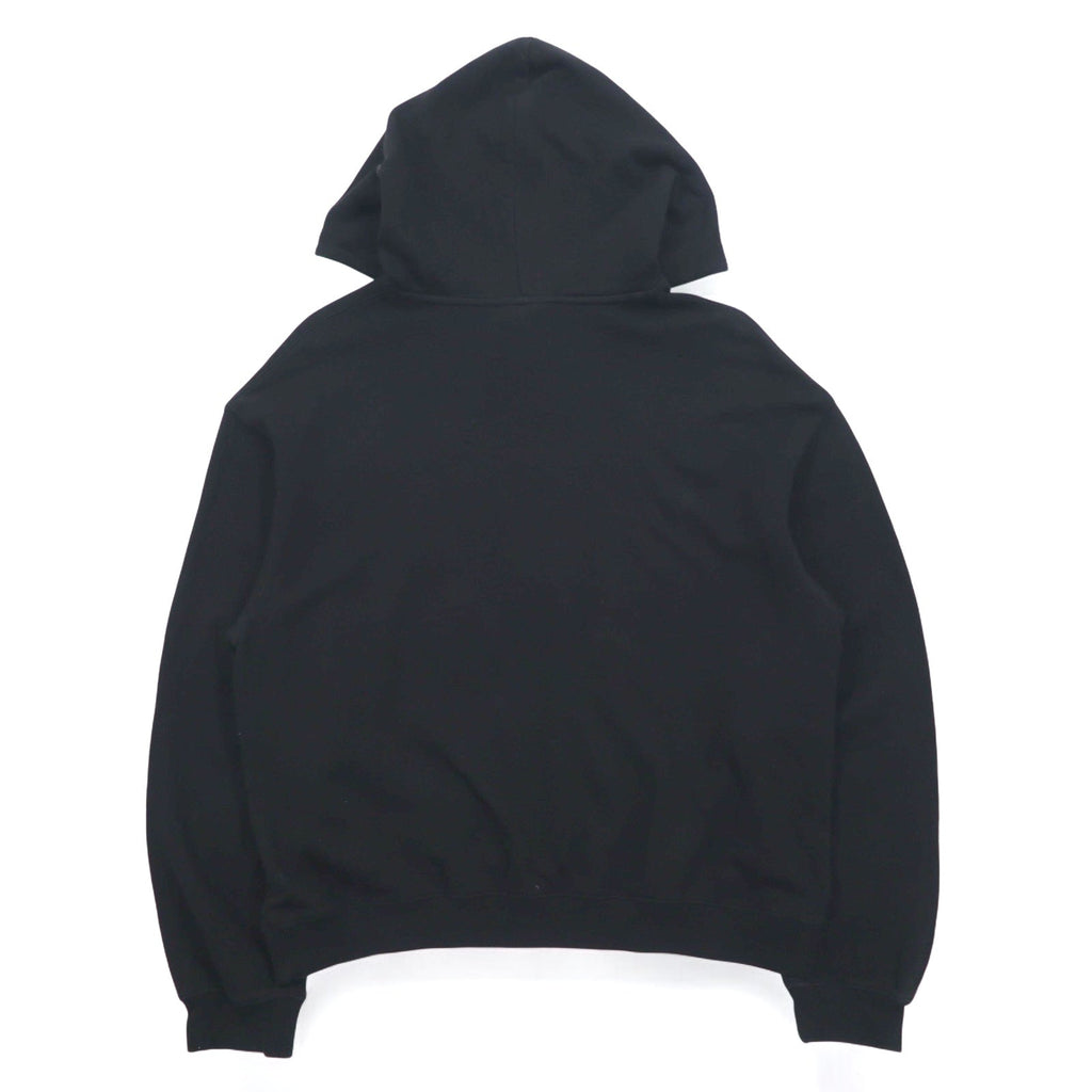 Stussy felpa con cappuccio pullover con spalle scese, taglia M, colore nero, con logo Stock