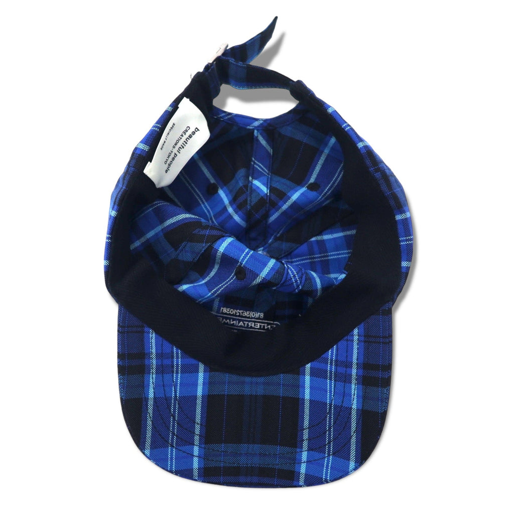 beautiful people BP Logo Cappellino Taglia unica Blu Quadri Poliestere Cotone 1145511945 Made in Japan