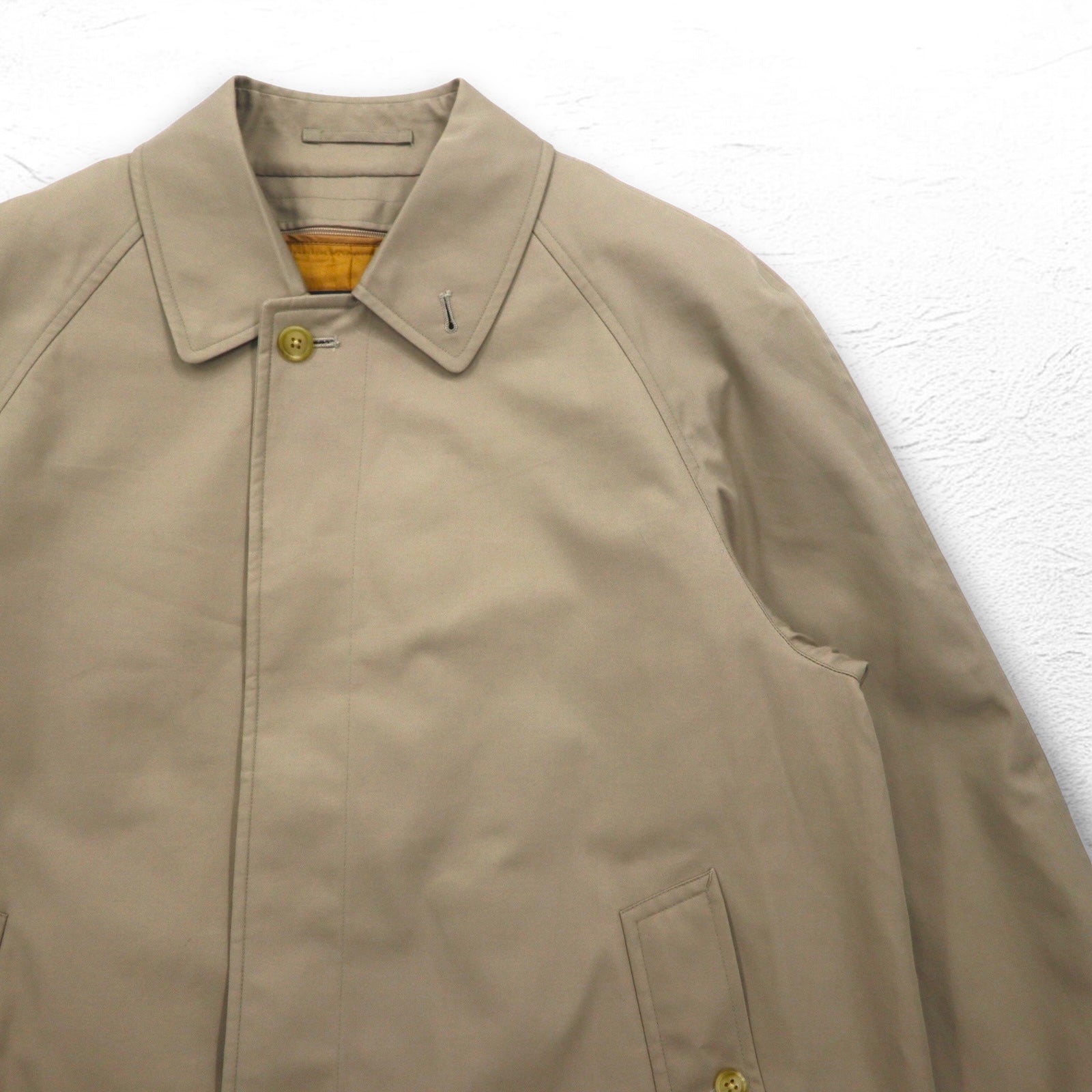 Burberrys anni '80 Bal Collar Coat M Beige Fodera Nova Check Removibile