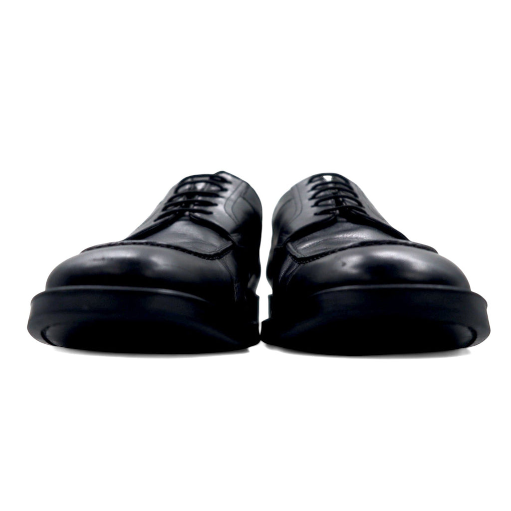NUVOLA BY Santoni Uチップ モックトゥー ドレスシューズ 27cm ブラック レザー 64124601