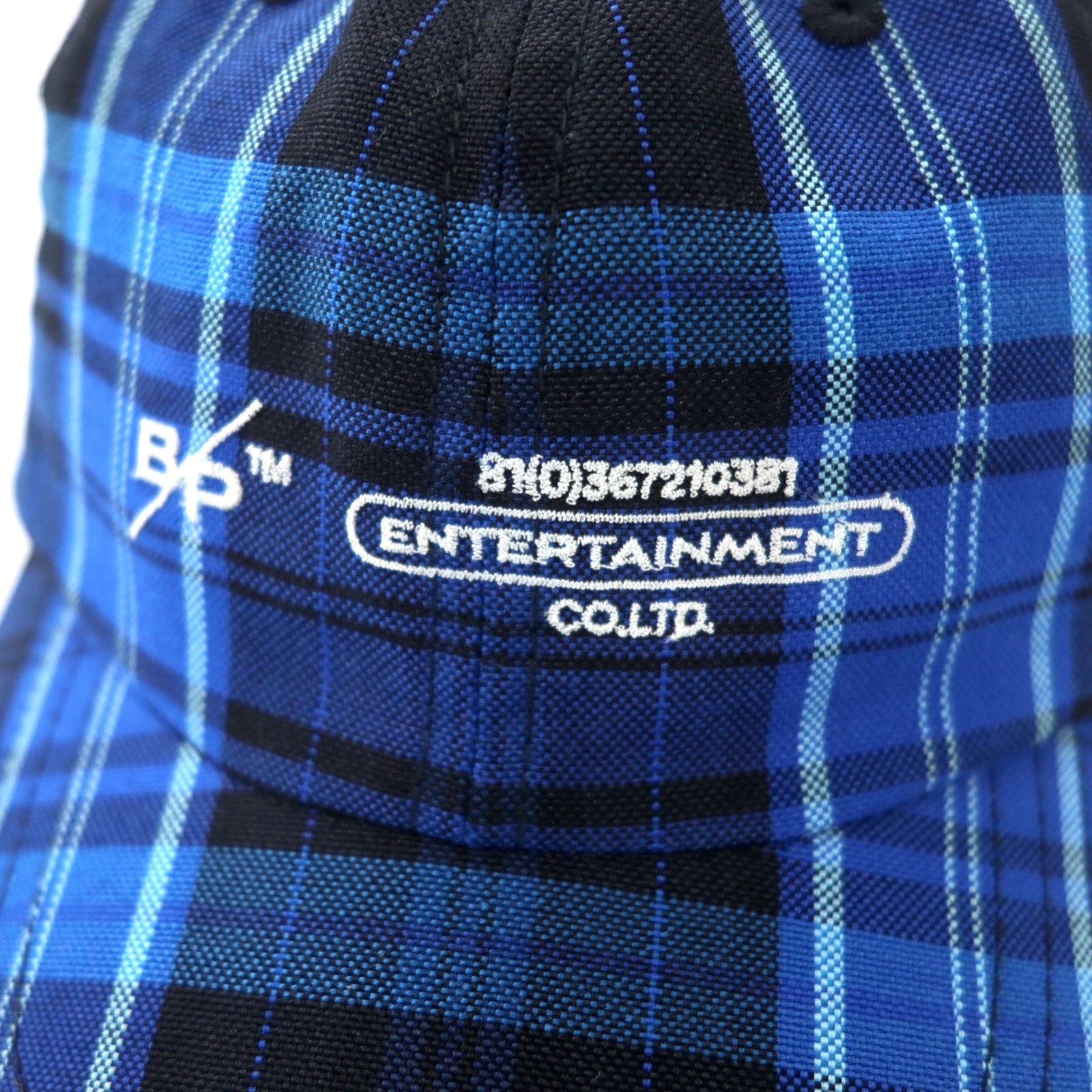 beautiful people BP Logo Cappellino Taglia unica Blu Quadri Poliestere Cotone 1145511945 Made in Japan