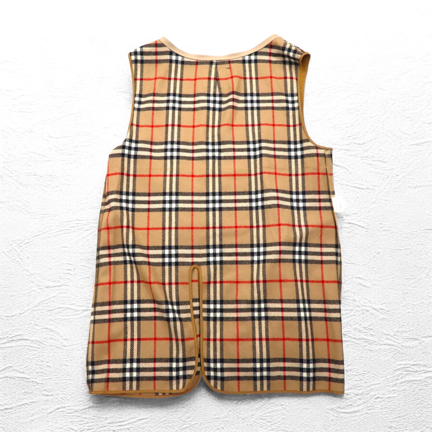 Burberrys anni '80 Bal Collar Coat M Beige Fodera Nova Check Removibile