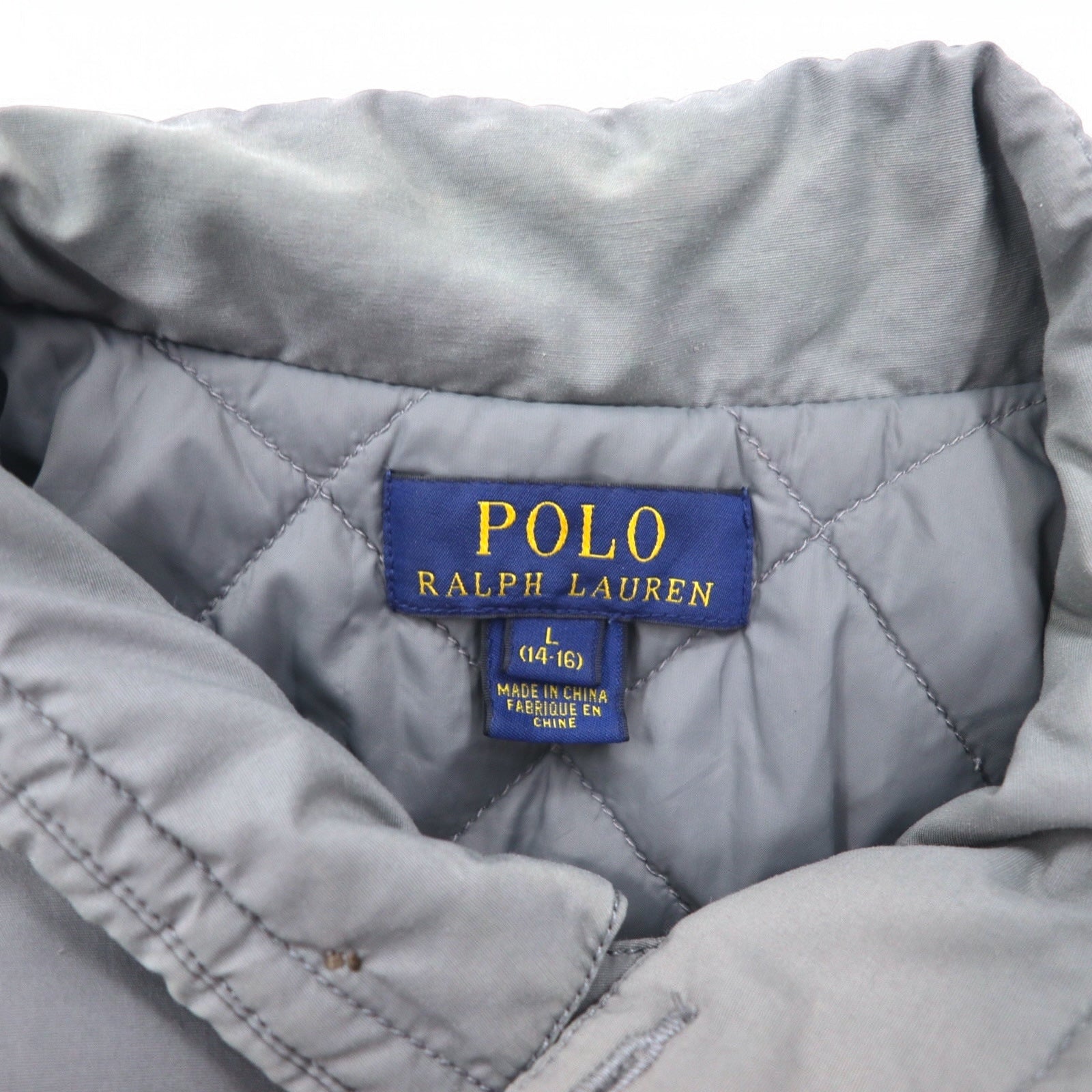 POLO RALPH LAUREN Giacca da campo M-65 Giacca militare L Grigio Toppa con logo