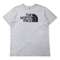 T-shirt THE NORTH FACE con stampa logo XL grigia in cotone, taglia USA, prodotta a El Salvador