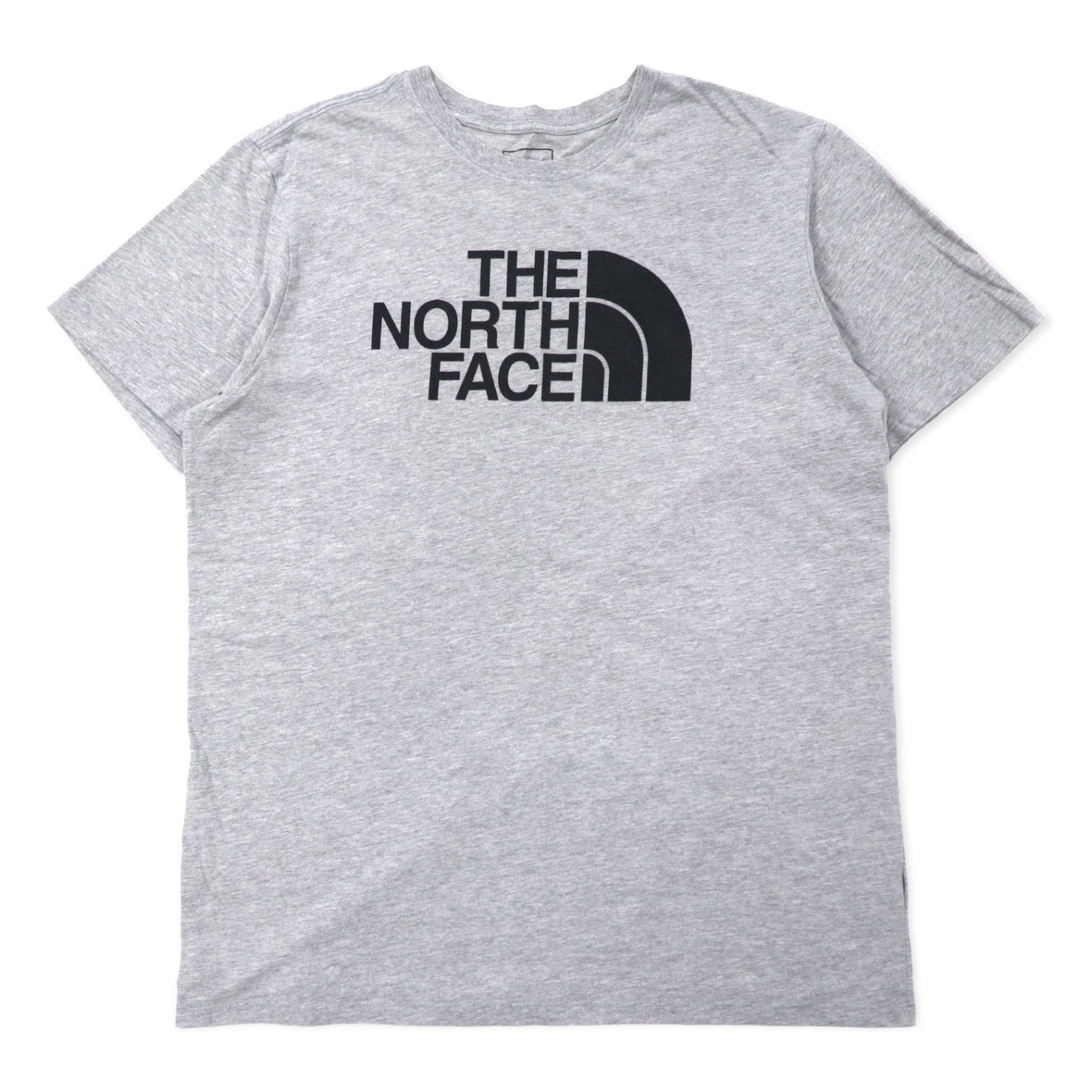 T-shirt THE NORTH FACE con stampa logo XL grigia in cotone, taglia USA, prodotta a El Salvador