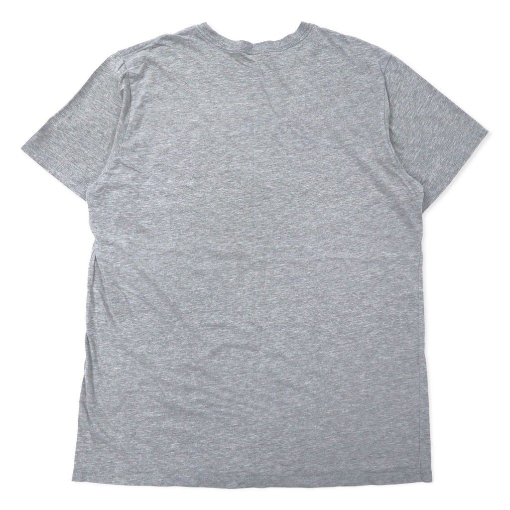 T-shirt THE NORTH FACE con stampa logo XL grigia in cotone, taglia USA, prodotta a El Salvador