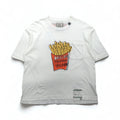 MAISON MIHARA YASUHIRO T-shirt con taschino e stampa Foods - Stampa patatine L Bianco GONGON Prodotto in Giappone