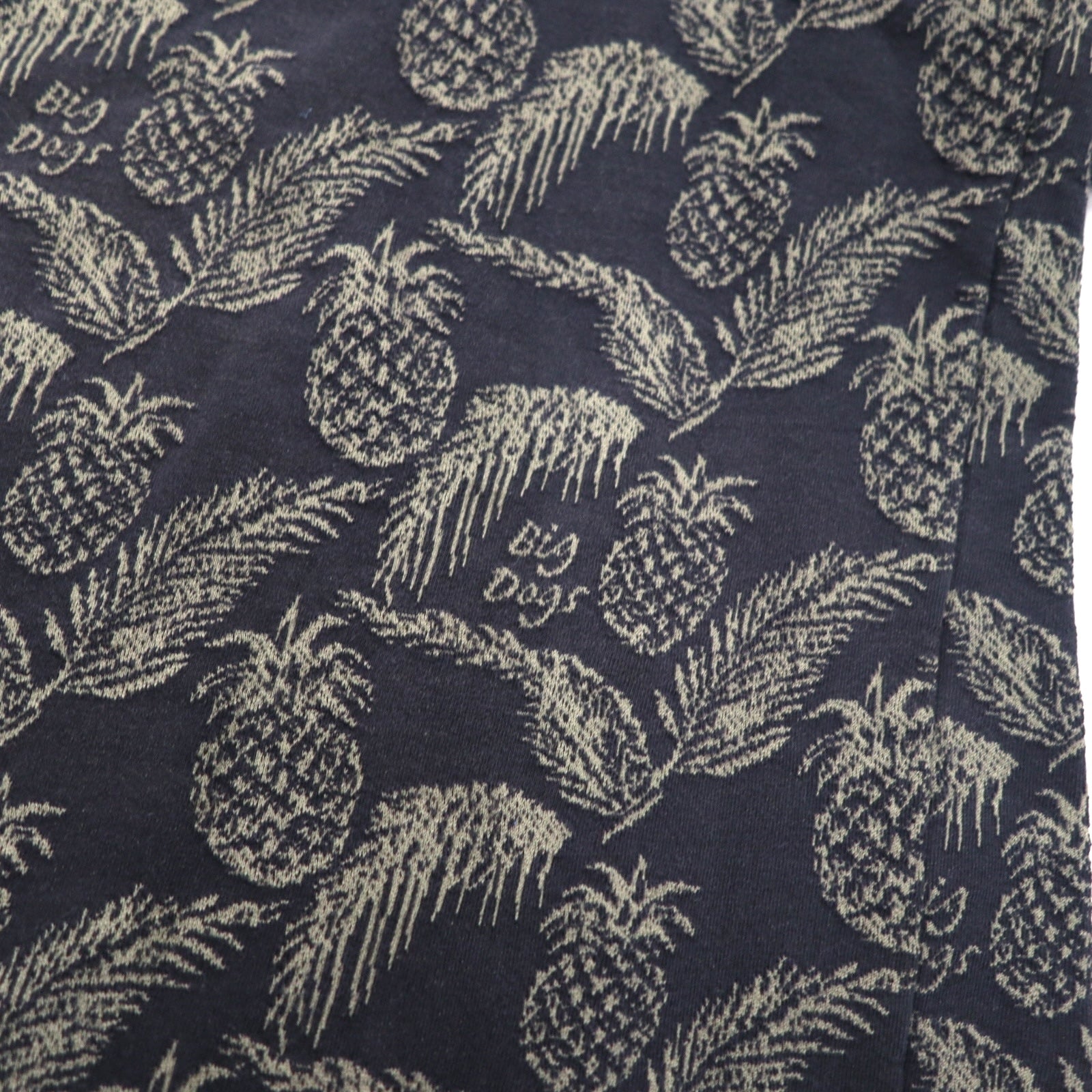 Polo vintage anni '90 BIG DOGS Anni '90 Polo XL nera fantasia ananas botanica taglia grande