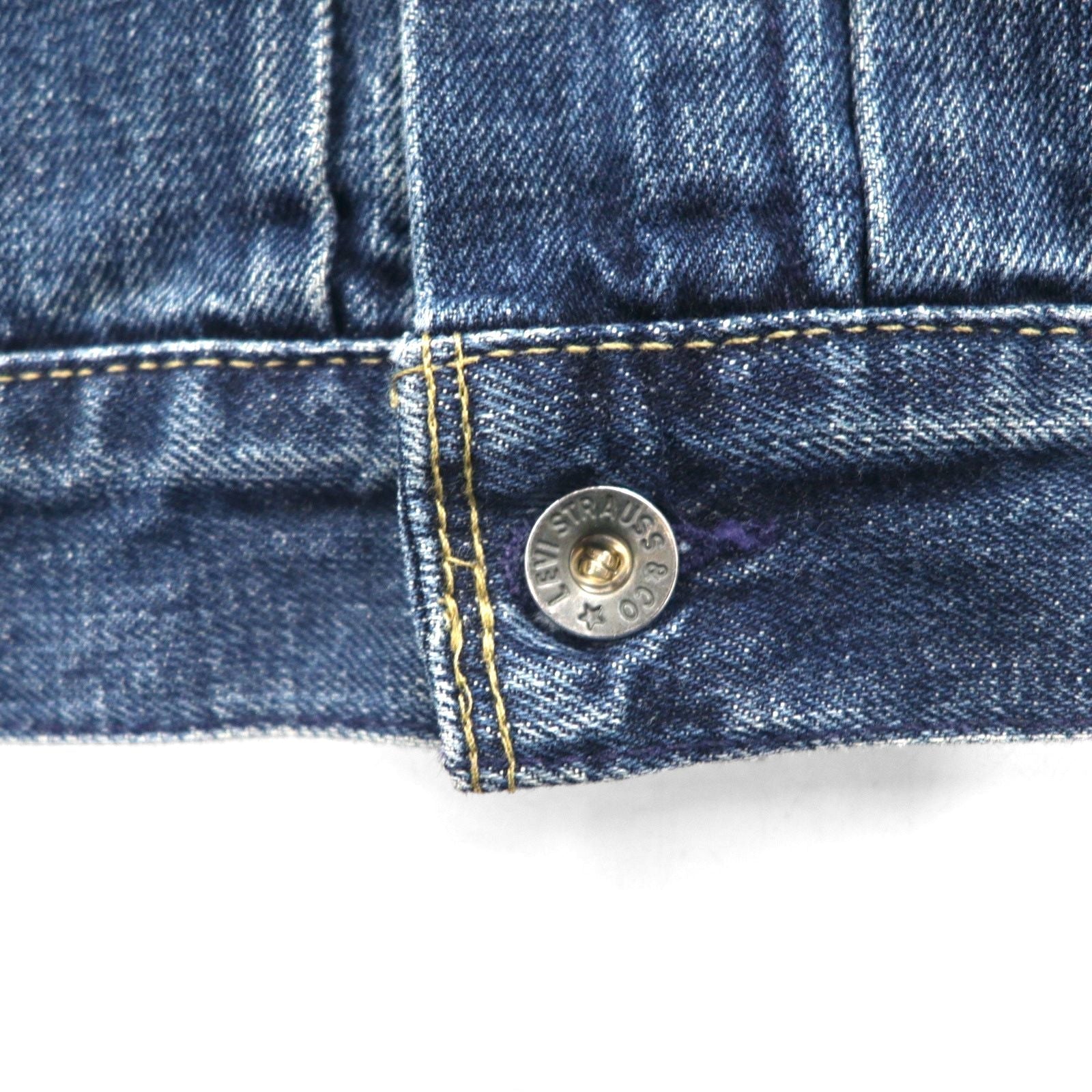 Levi's 00年代 2ndタイプ キルティングライナー デニムトラッカージャケット Gジャン XL インディゴ 70528-0359