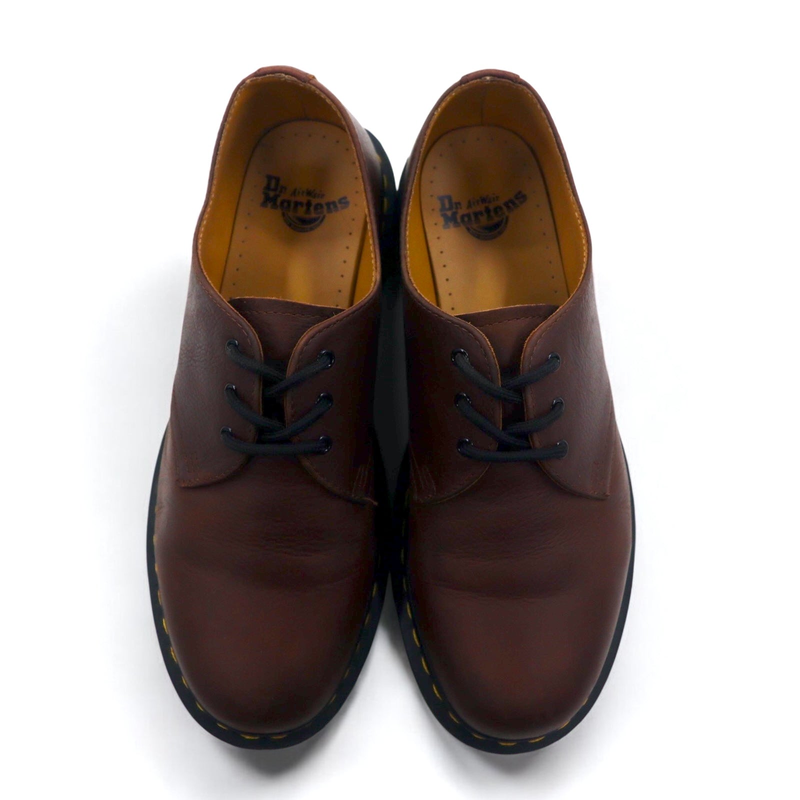 Dr. Martens 3-eye scarpe eleganti 27cm marrone pelle punta liscia 27161