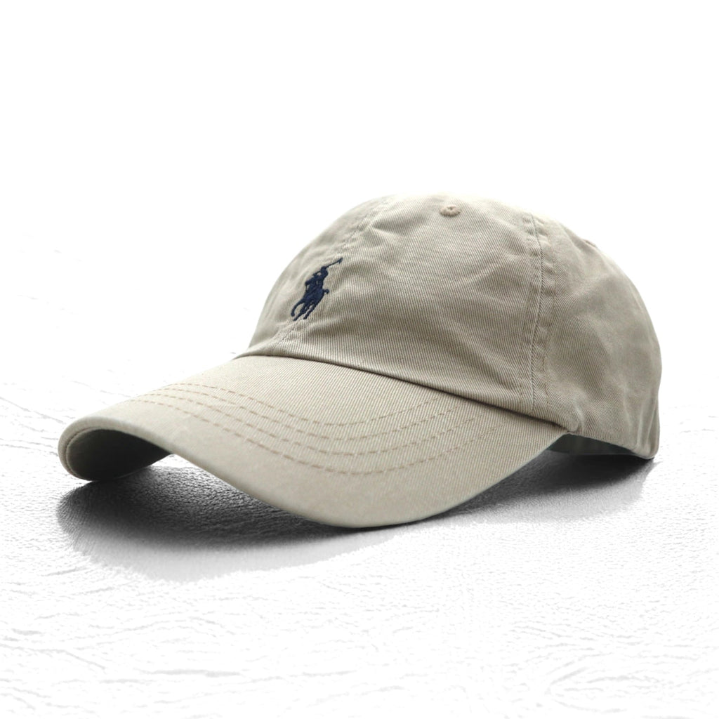 POLO RALPH LAUREN cappellino 6 pannelli TAGLIA UNICA cintura beige cotone ricamo pony piccolo