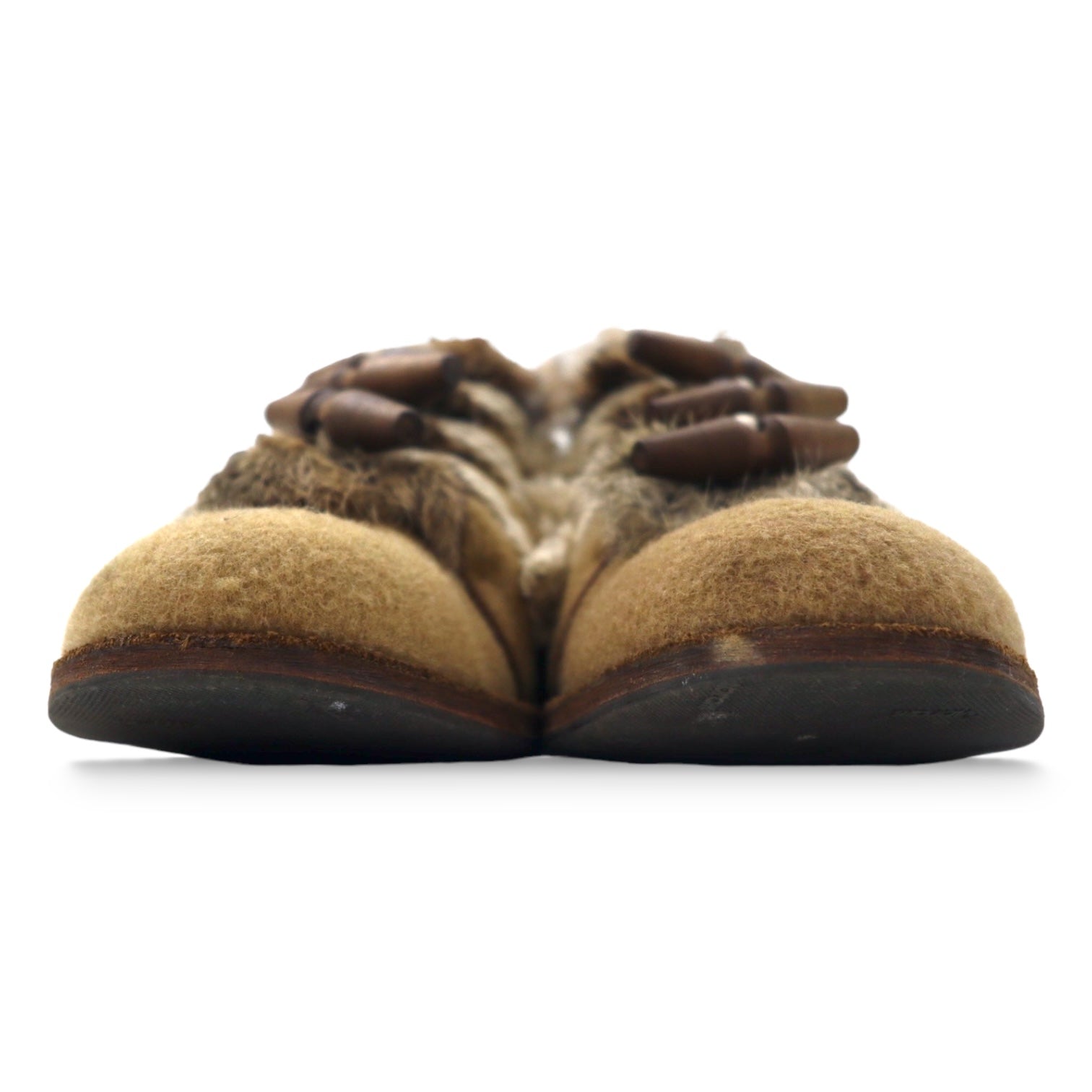 hender scheme scarpe eleganti 5 ( 27 - 27.5cm ) cammello duffle pelliccia di coniglio 11a-at-002