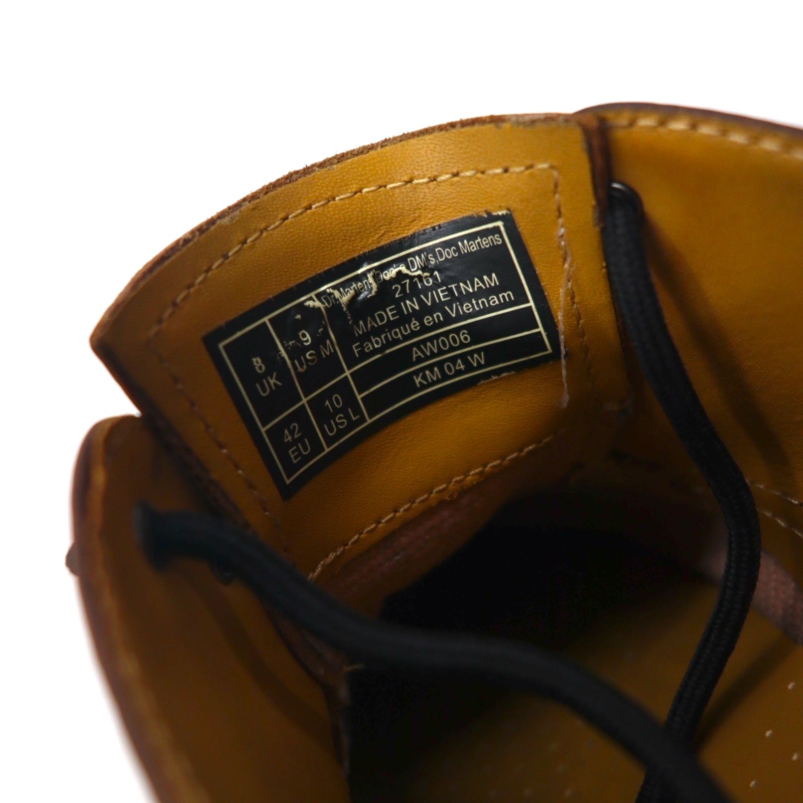 Dr. Martens 3-eye scarpe eleganti 27cm marrone pelle punta liscia 27161