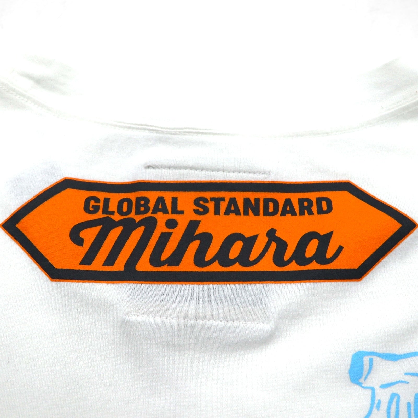 MAISON MIHARA YASUHIRO T-shirt con taschino e stampa Foods - Stampa patatine L Bianco GONGON Prodotto in Giappone