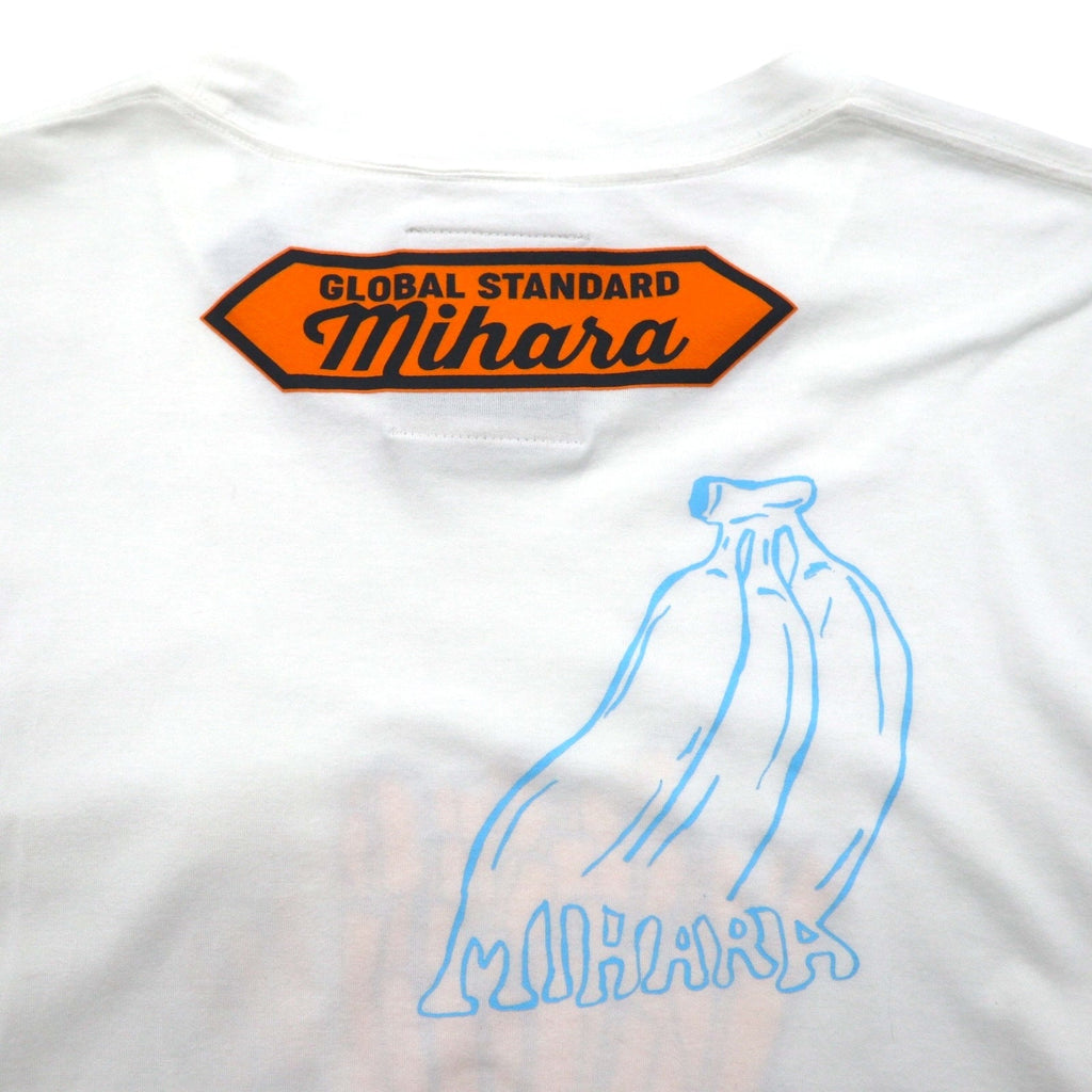 MAISON MIHARA YASUHIRO T-shirt con taschino e stampa Foods - Stampa patatine L Bianco GONGON Prodotto in Giappone