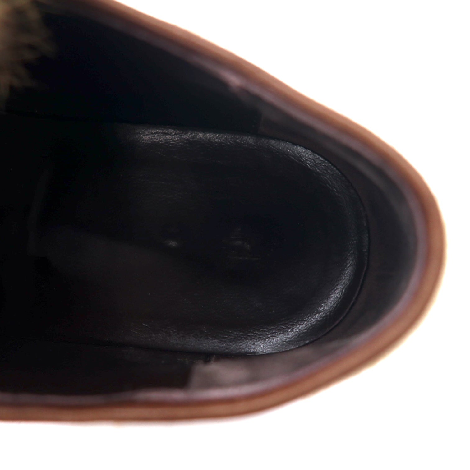 hender scheme scarpe eleganti 5 ( 27 - 27.5cm ) cammello duffle pelliccia di coniglio 11a-at-002