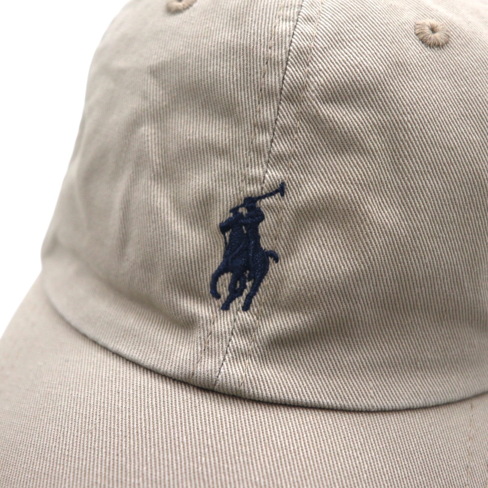 POLO RALPH LAUREN cappellino 6 pannelli TAGLIA UNICA cintura beige cotone ricamo pony piccolo
