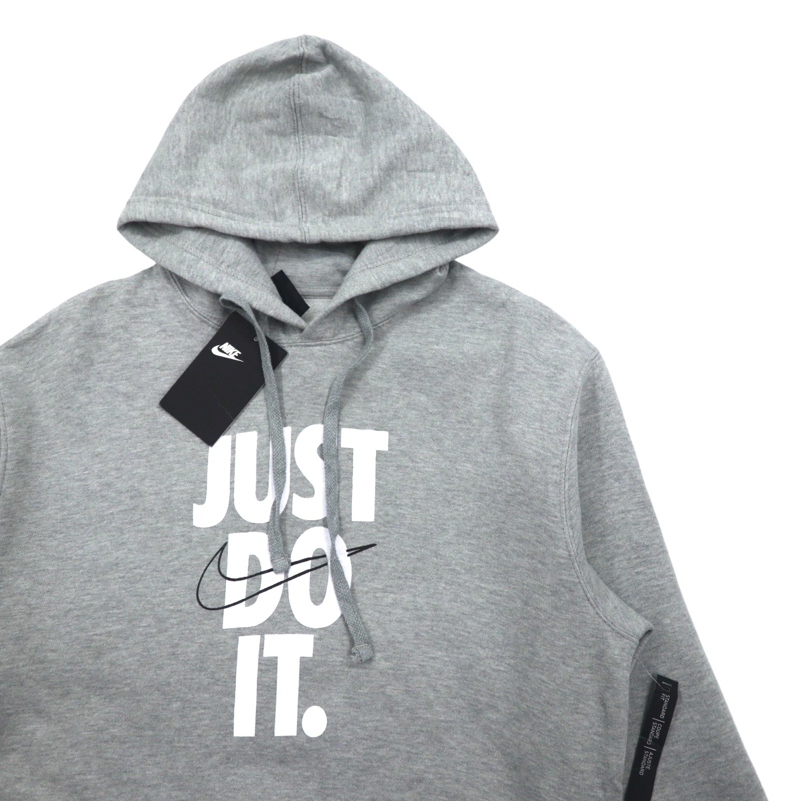 NIKE プルオーバーパーカー M グレー JUST DO IT HOODIE 928717-063 パキスタン製 未使用品