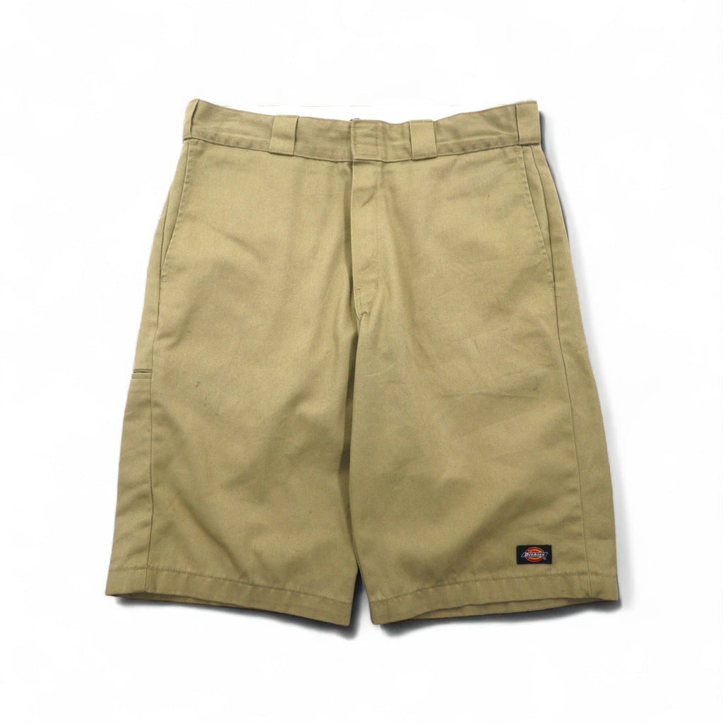 Dickies リラックスフィット RELAXED FIT T/Cツイル ショート ワークパンツ ハーフパンツ L ベージュ WR640 メキシコ製