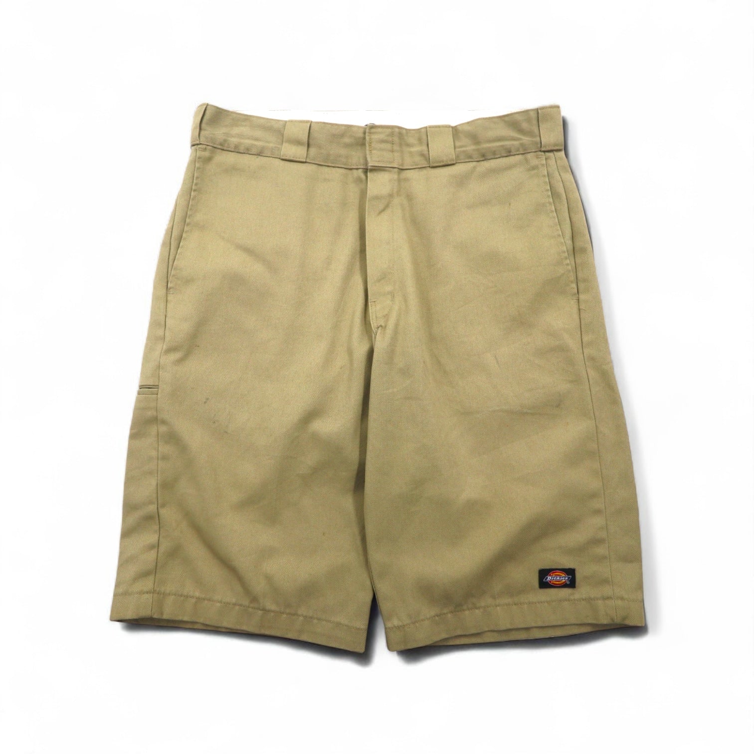 Dickies リラックスフィット RELAXED FIT T/Cツイル ショート ワークパンツ ハーフパンツ L ベージュ WR640 メキシコ製