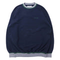 Felpa K-Products USA anni '90 HEAVY WEIGHT con bordo a costine, taglia XL, blu navy, cotone