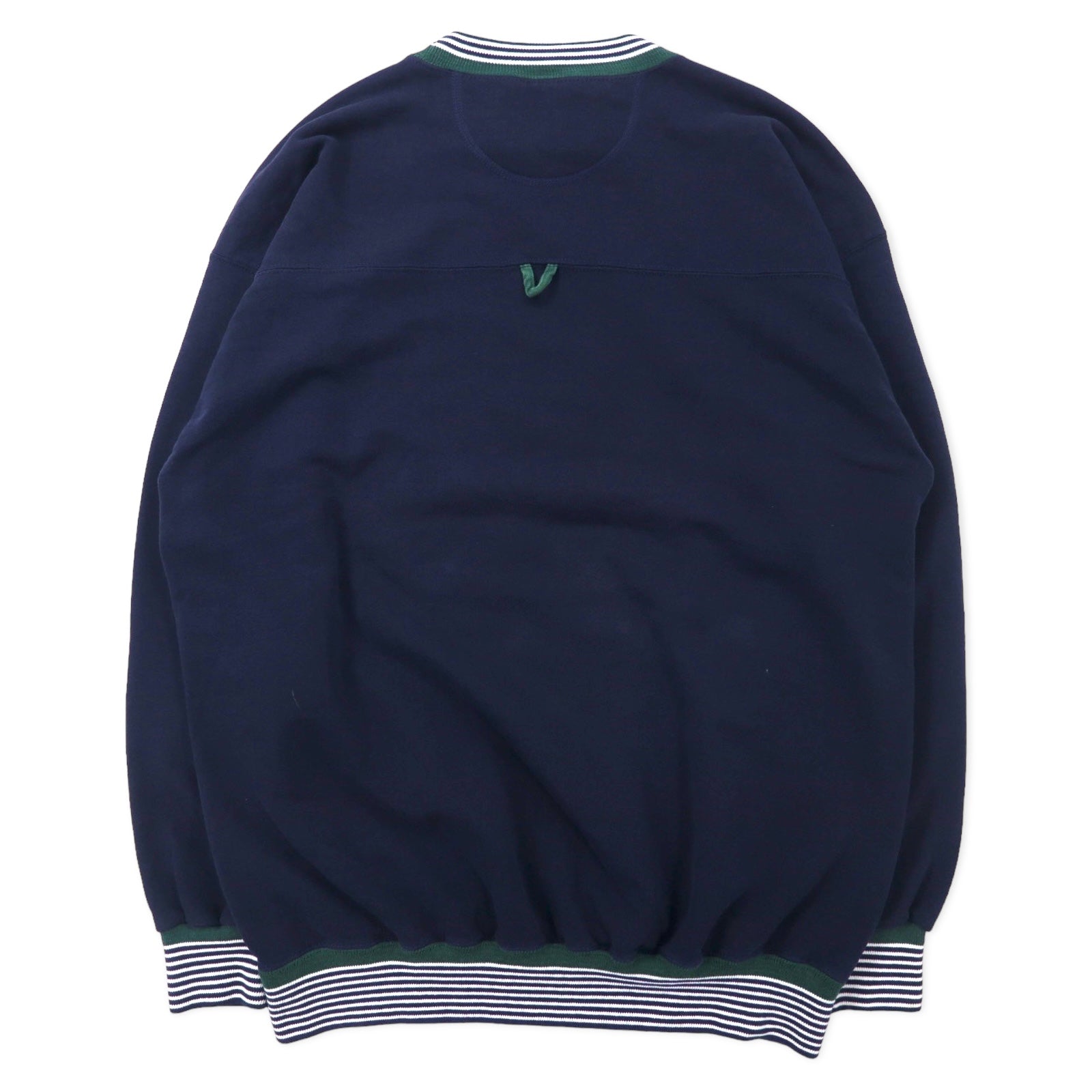 Felpa K-Products USA anni '90 HEAVY WEIGHT con bordo a costine, taglia XL, blu navy, cotone