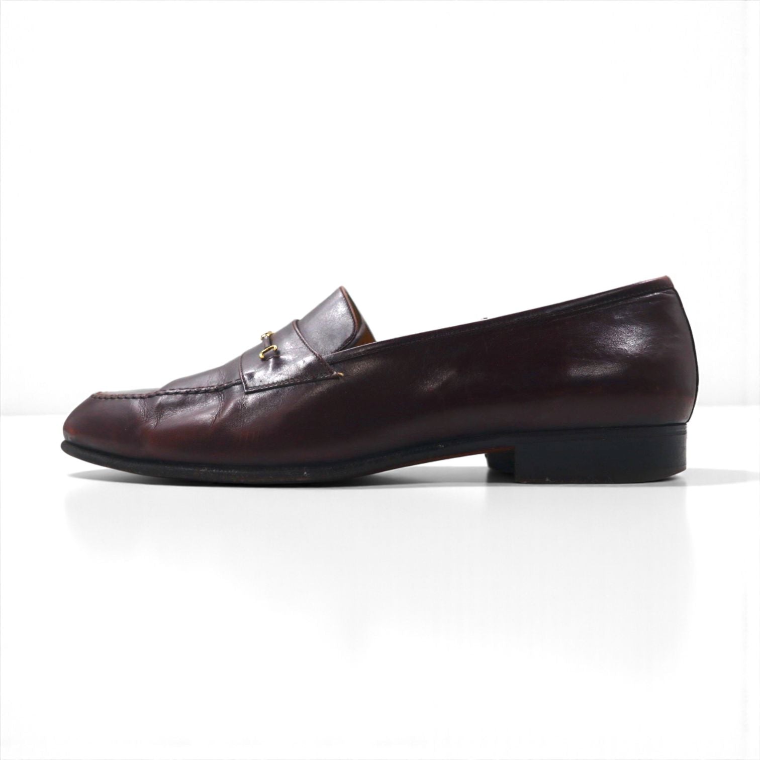 Salvatore Ferragamo ホースビット ローファー 27.5cm レザー モカシン 4505 220 イタリア製