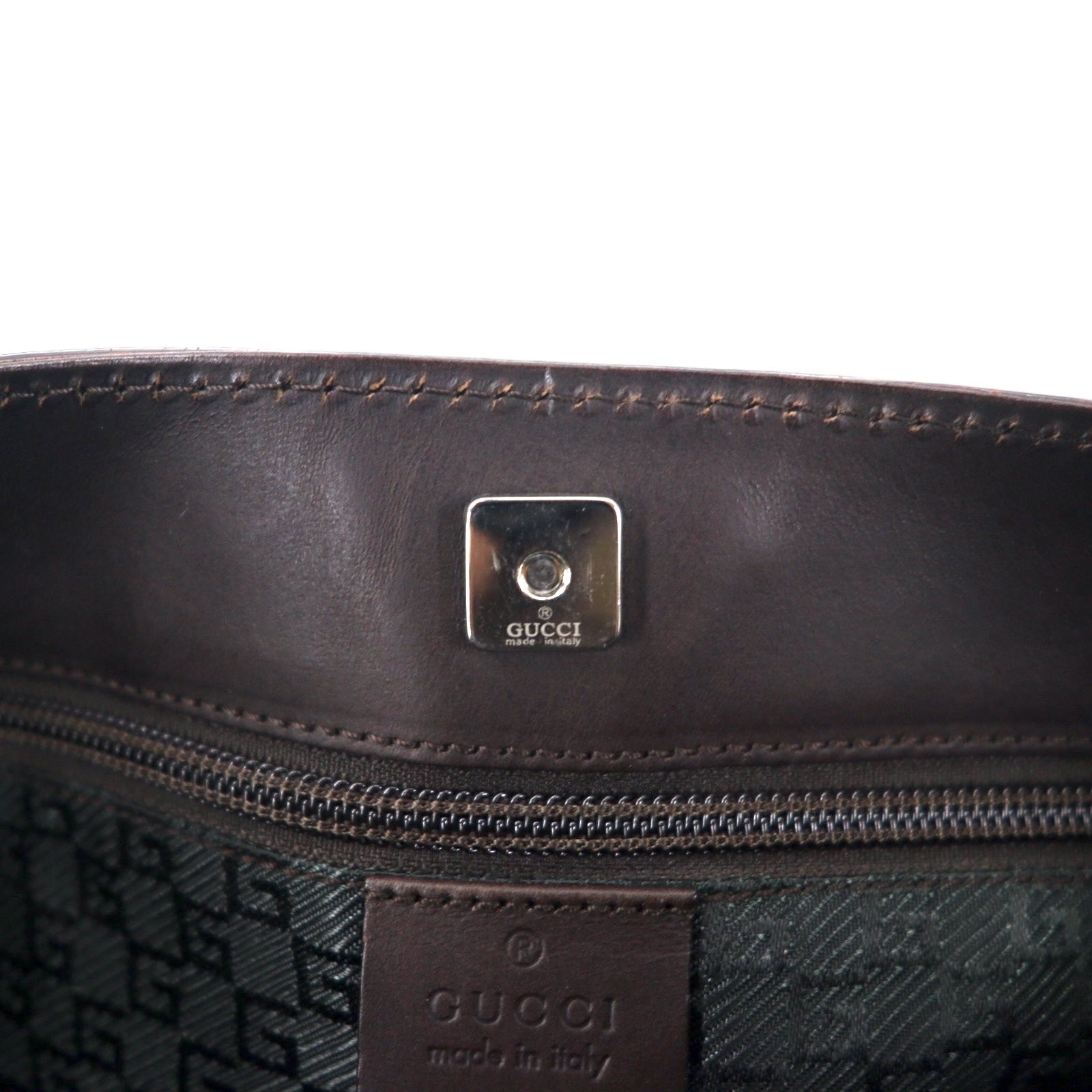 GUCCI 2WAY borsa tote/a spalla in tela beige con inserti in pelle 106301 1705