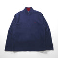 Brooks Brothers ハーフジップ フリースジャケット XL ネイビー ワンポイントロゴ