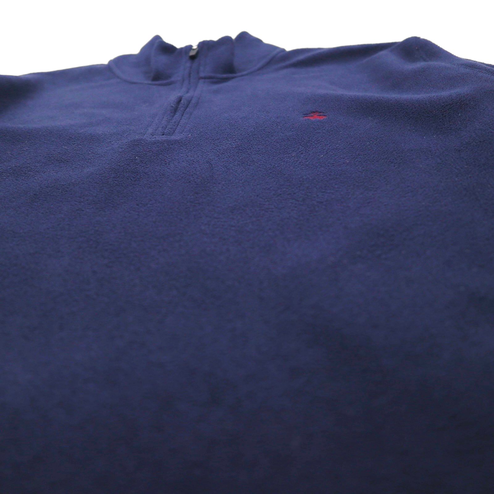 Brooks Brothers ハーフジップ フリースジャケット XL ネイビー ワンポイントロゴ