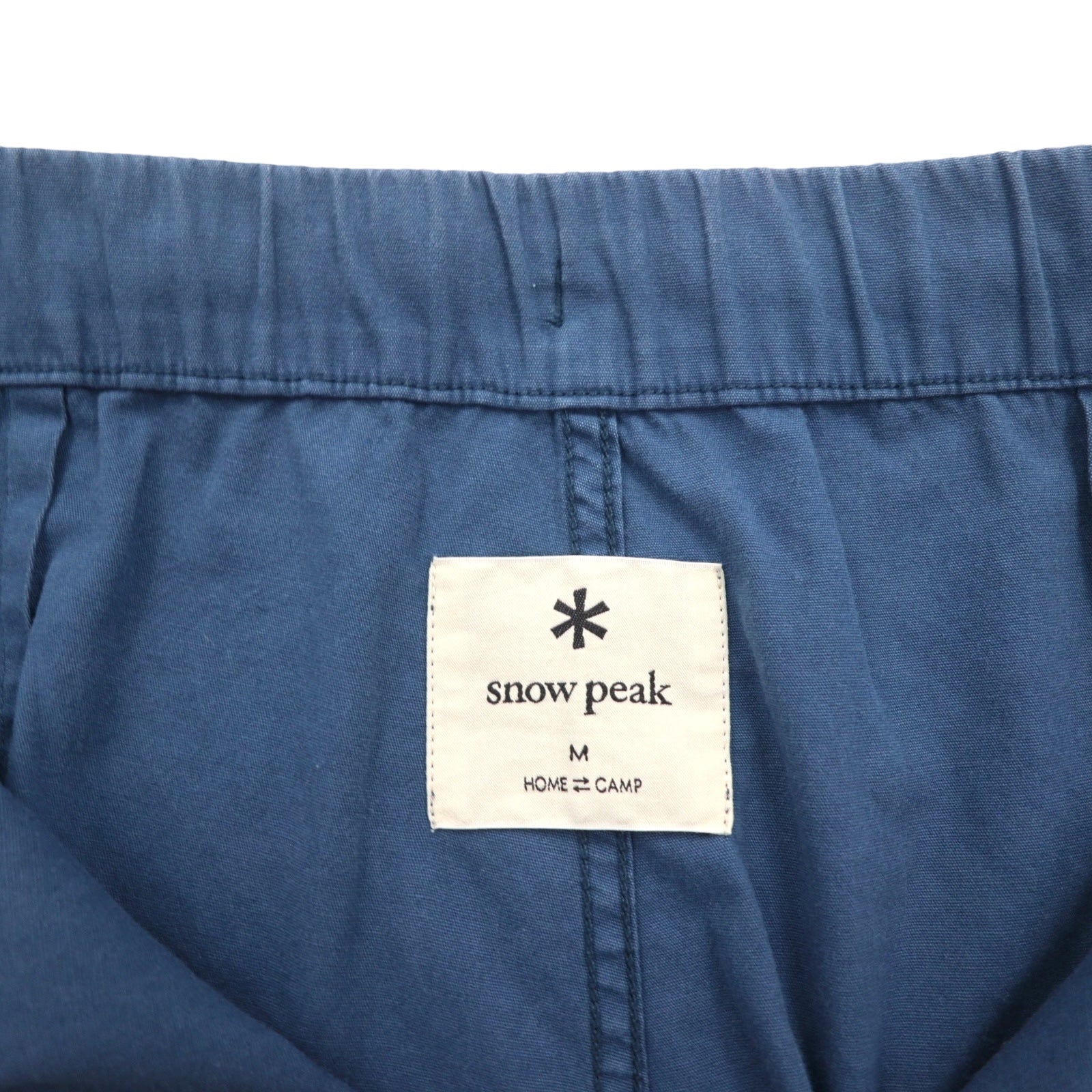 snow peak Pantaloncini tinti naturali NATURAL DYED RECYCLED COTTON SHORTS pantaloncini M Navy Cotone riciclato PA-23SU105