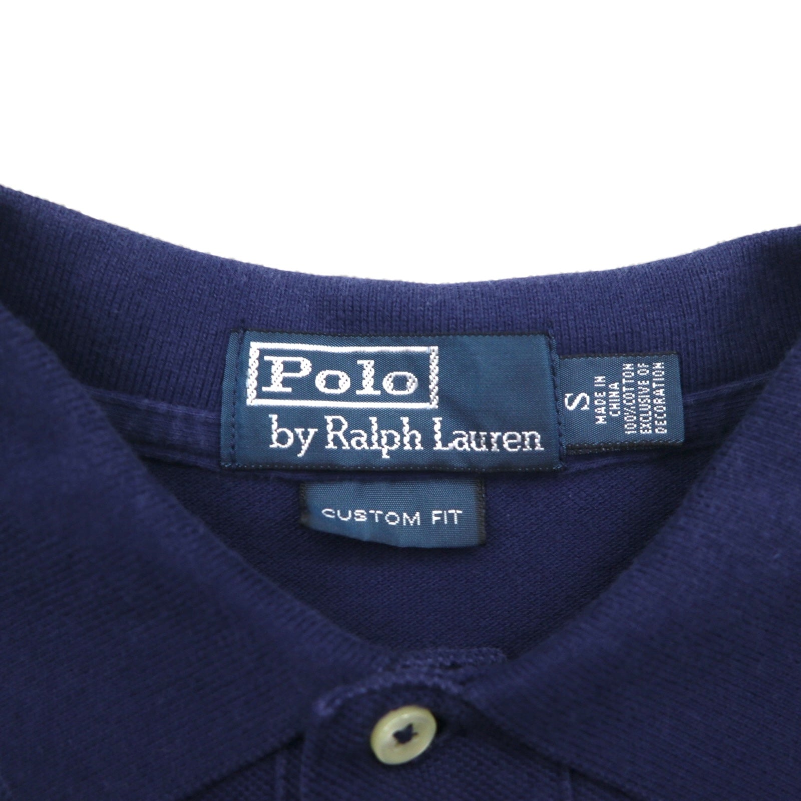 Polo by Ralph Lauren 90年代 ポロシャツ S ネイビー コットン 鹿の子 スモールポニー刺繍
