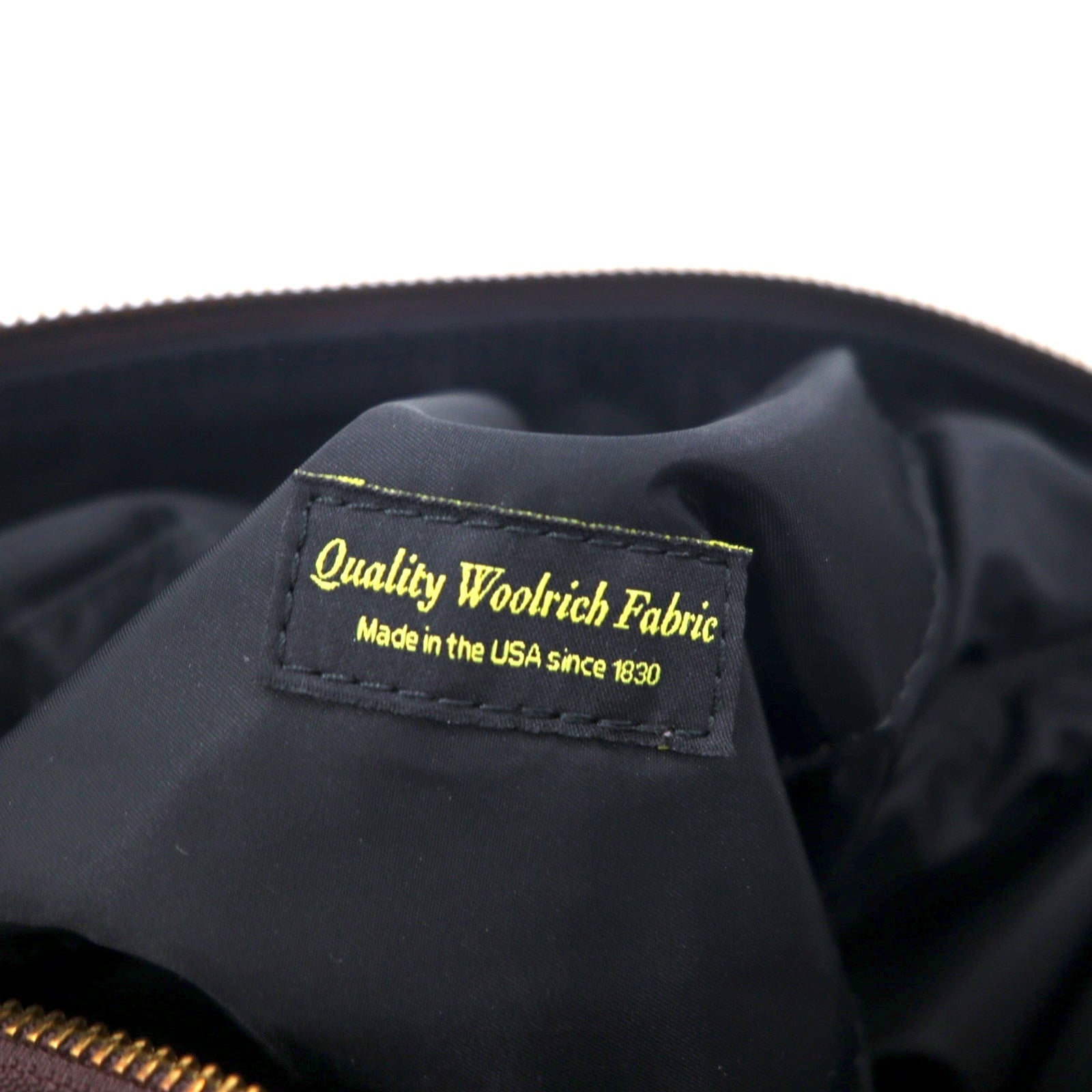 PORTER GIRL × WOOLRICH Borsa a mano mini Boston CABIN in lana e pelle rossa a quadri MADE IN JAPAN