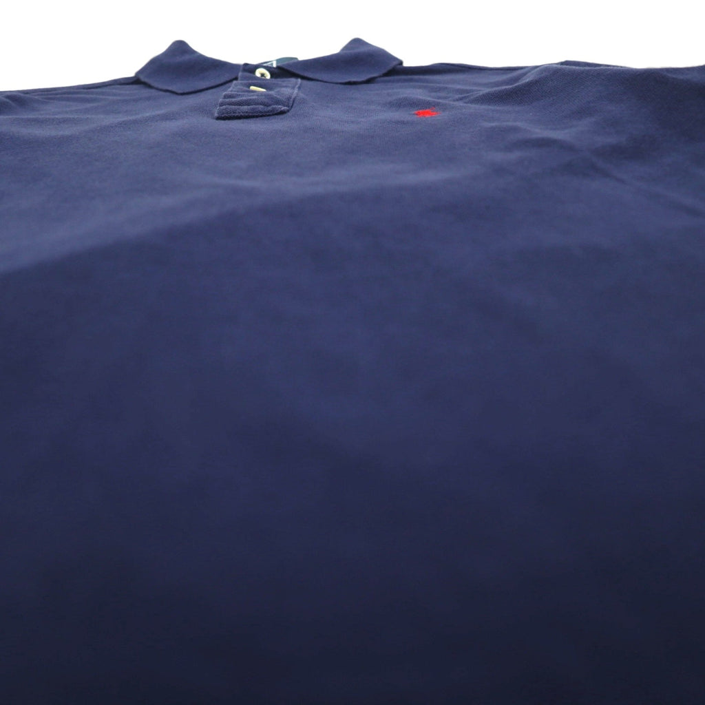 Polo by Ralph Lauren 90年代 ポロシャツ S ネイビー コットン 鹿の子 スモールポニー刺繍