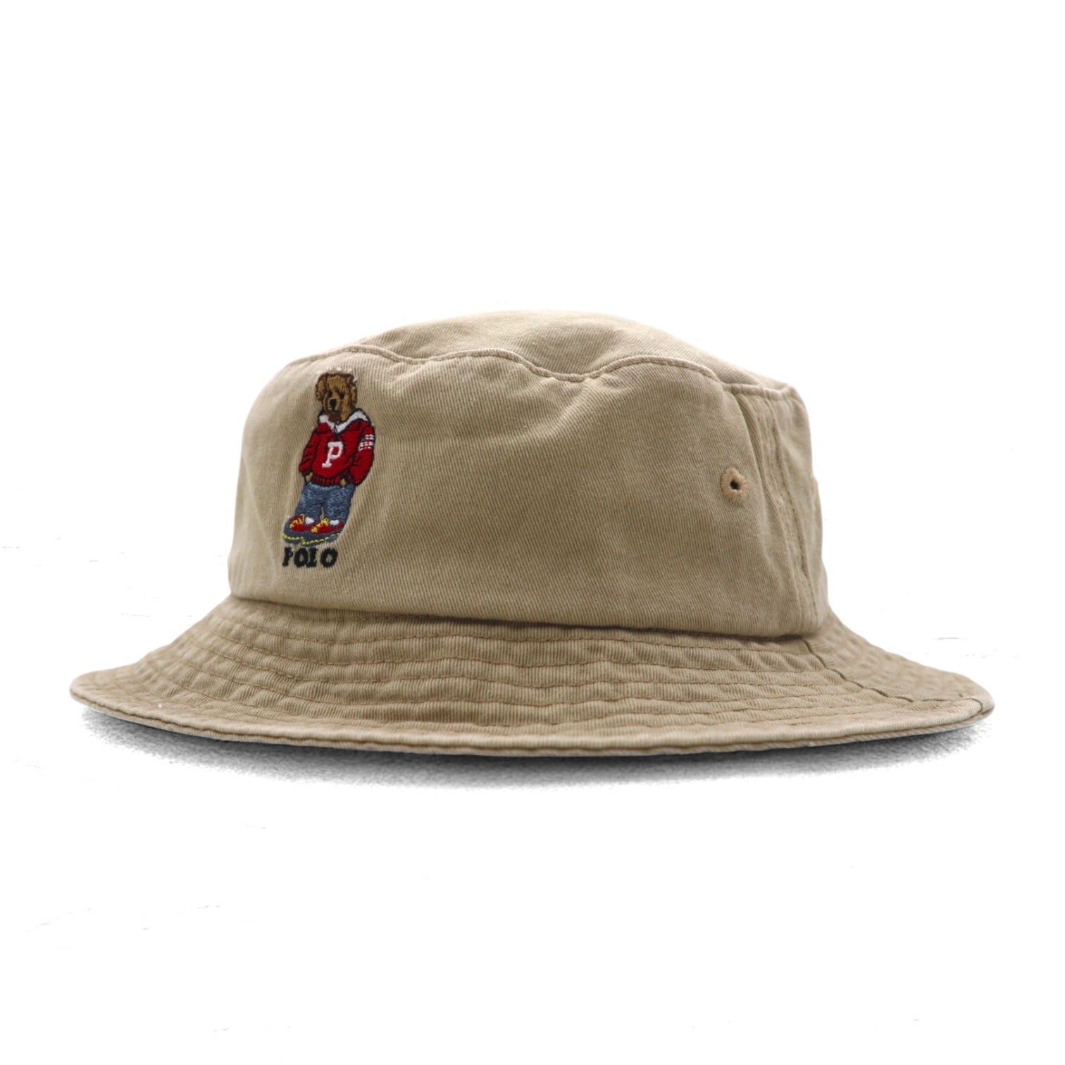 POLO RALPH LAUREN Cappello pescatore Polo Bear 59cm beige cotone