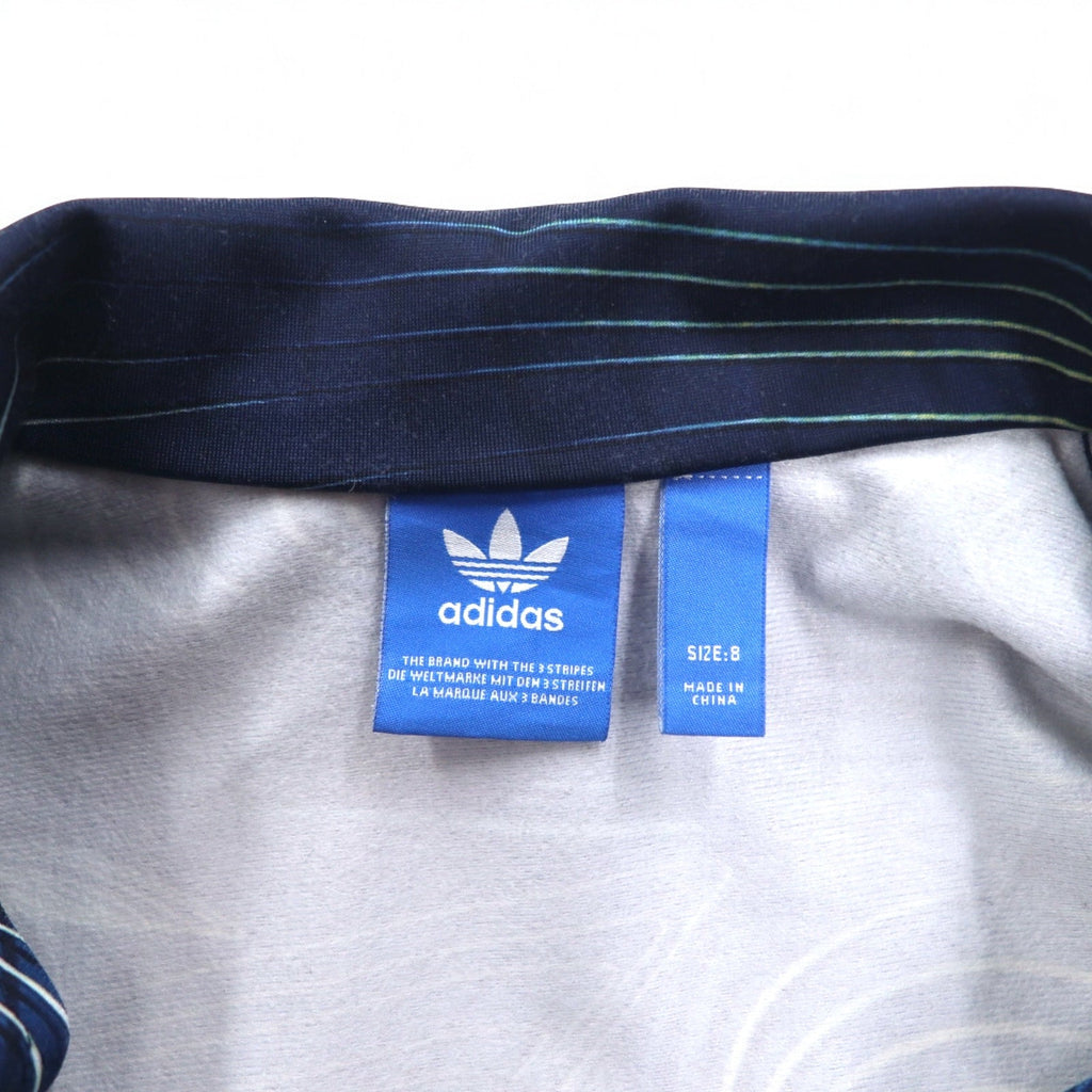 adidas originals Firebird Collo alto Track Jacket Tuta M Navy Stampa all-over Logo Trifoglio 3 strisce Blue Geology Fire Bird Track Top BQ1001