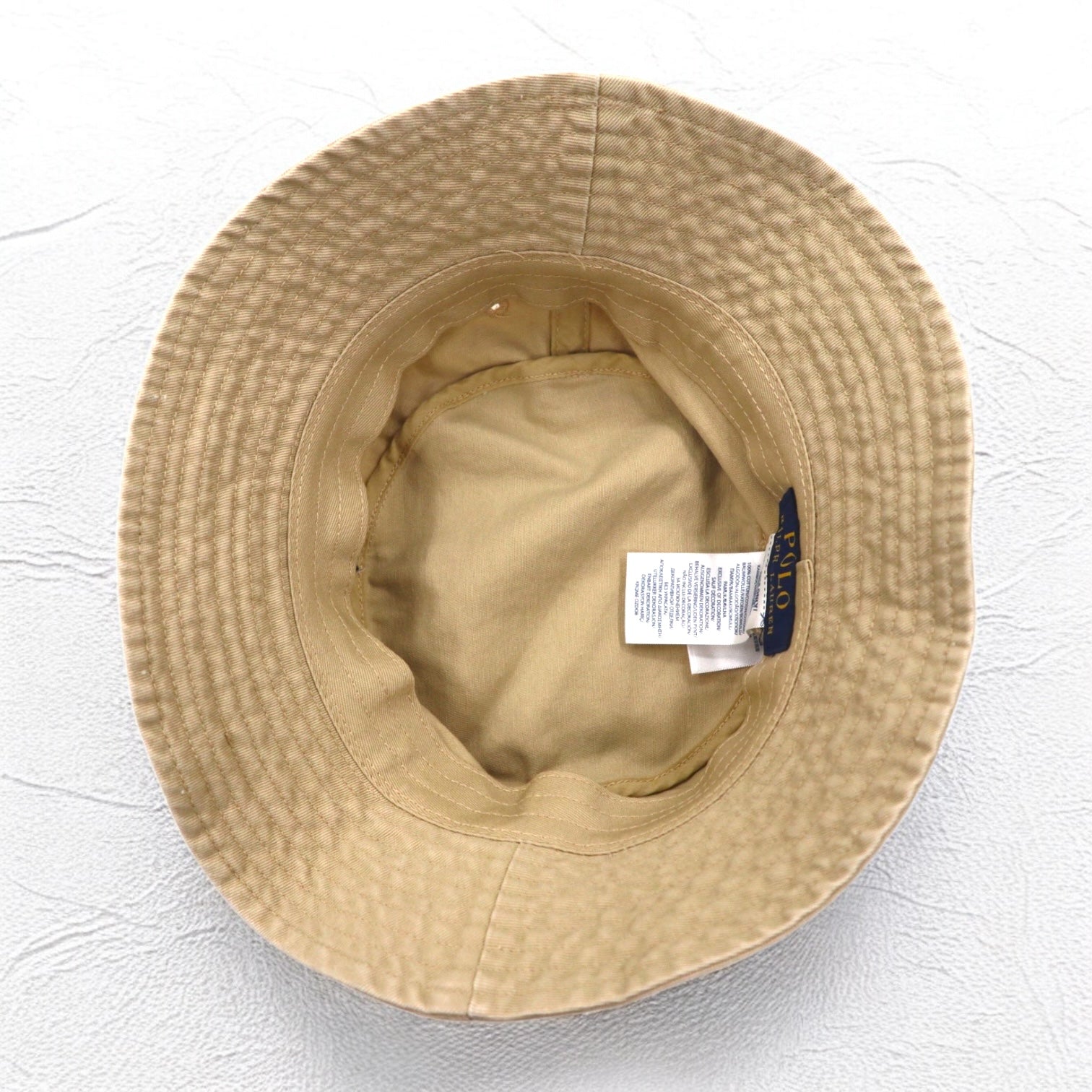 POLO RALPH LAUREN Cappello pescatore Polo Bear 59cm beige cotone