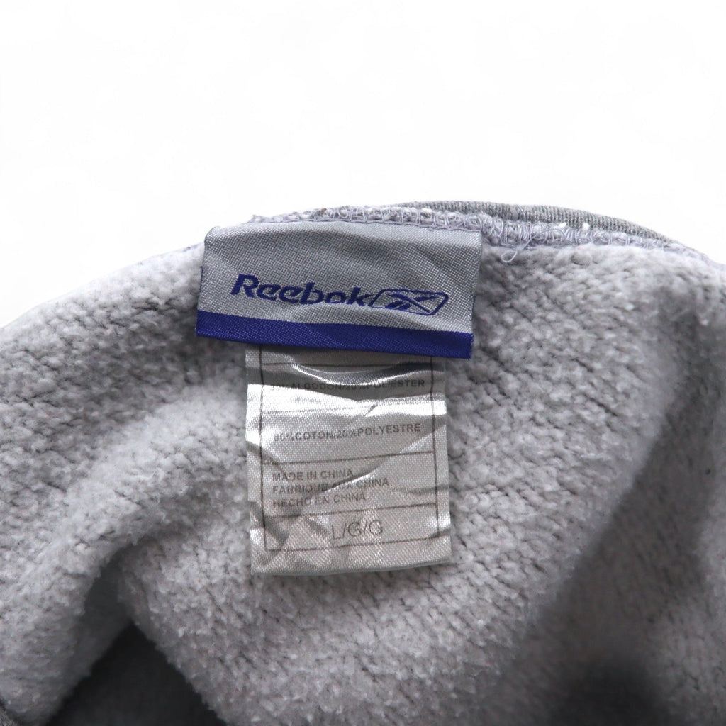 Reebok Felpa con cappuccio pullover L Grigio Cotone NFL CHICAGO BEARS