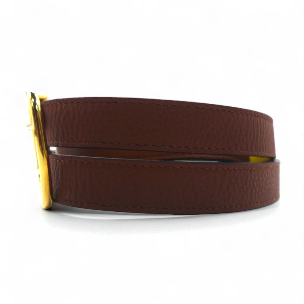 BURBERRY Cintura in pelle reversibile a doppia fibbia Lynton Reversible Double Strap Leather Belt 34/85 pelle martellata doppia, modello attuale ITPARPEL9BOL, Made in Italy