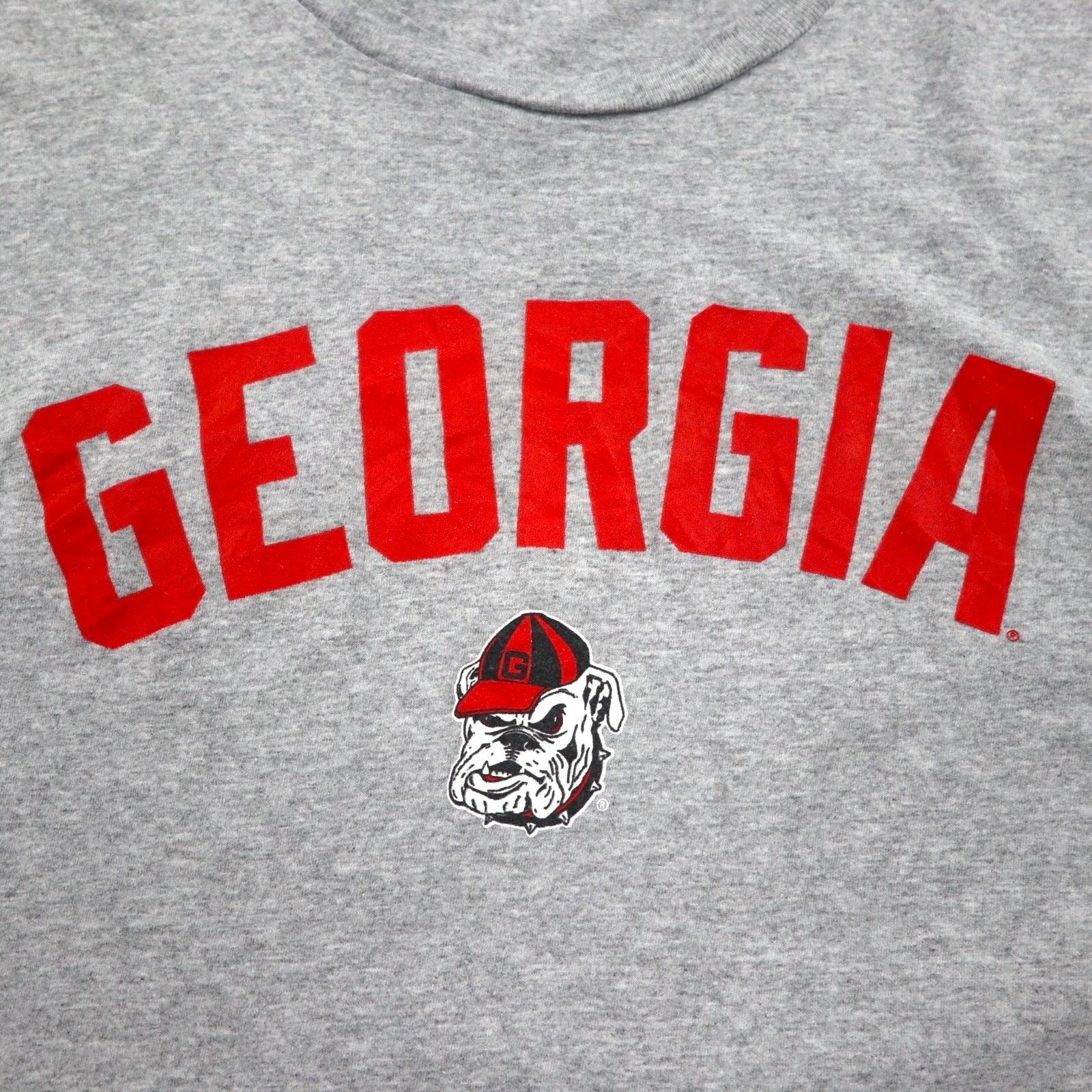T-shirt Champion stampa college con logo ad arco 2XL grigio GEORGIA BULLDOGS Prodotto in Honduras