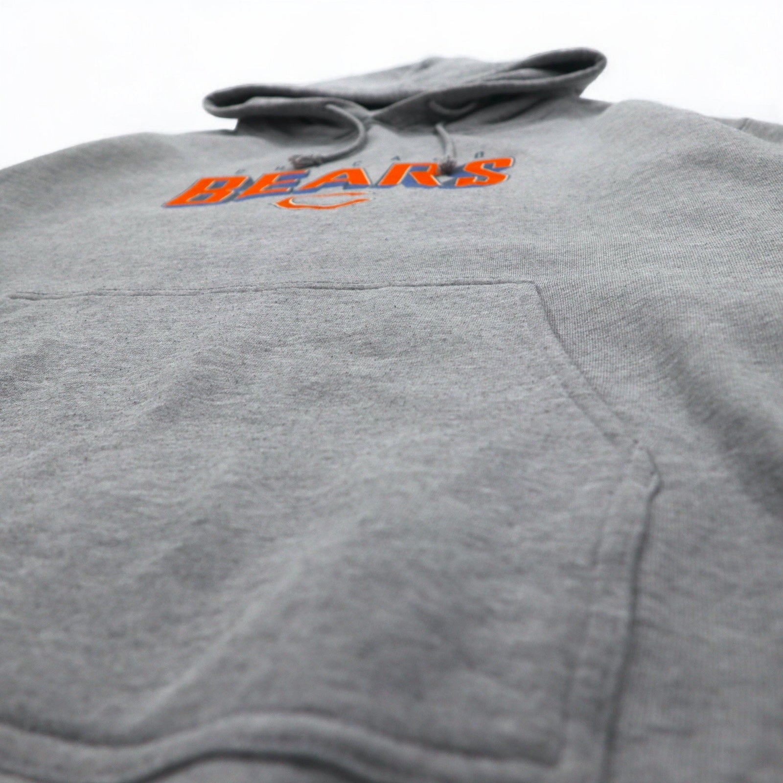 Reebok Felpa con cappuccio pullover L Grigio Cotone NFL CHICAGO BEARS
