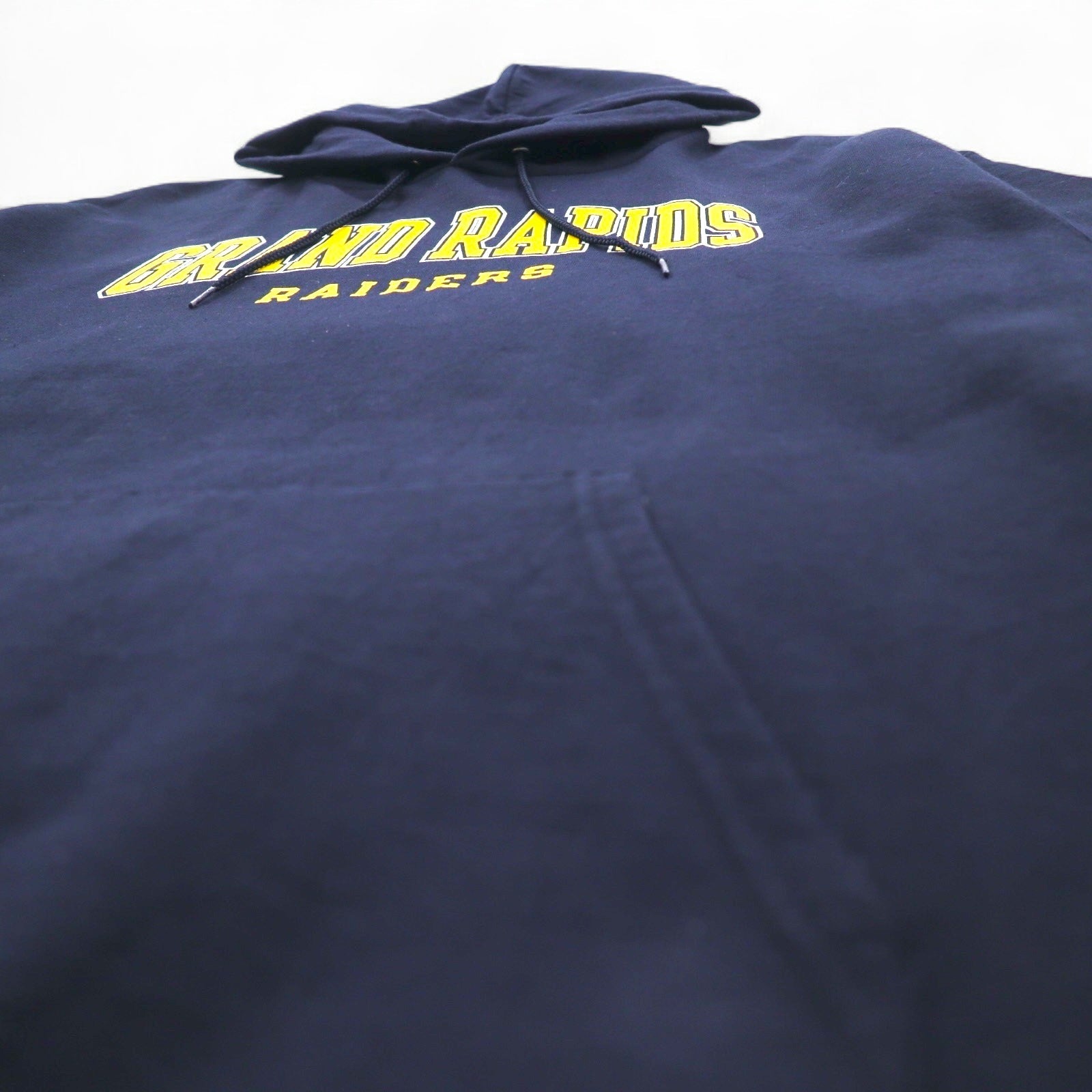 Champion felpa con cappuccio pullover 3XL blu navy taglia grande GRAND RAPIDS RAIDERS made in El Salvador