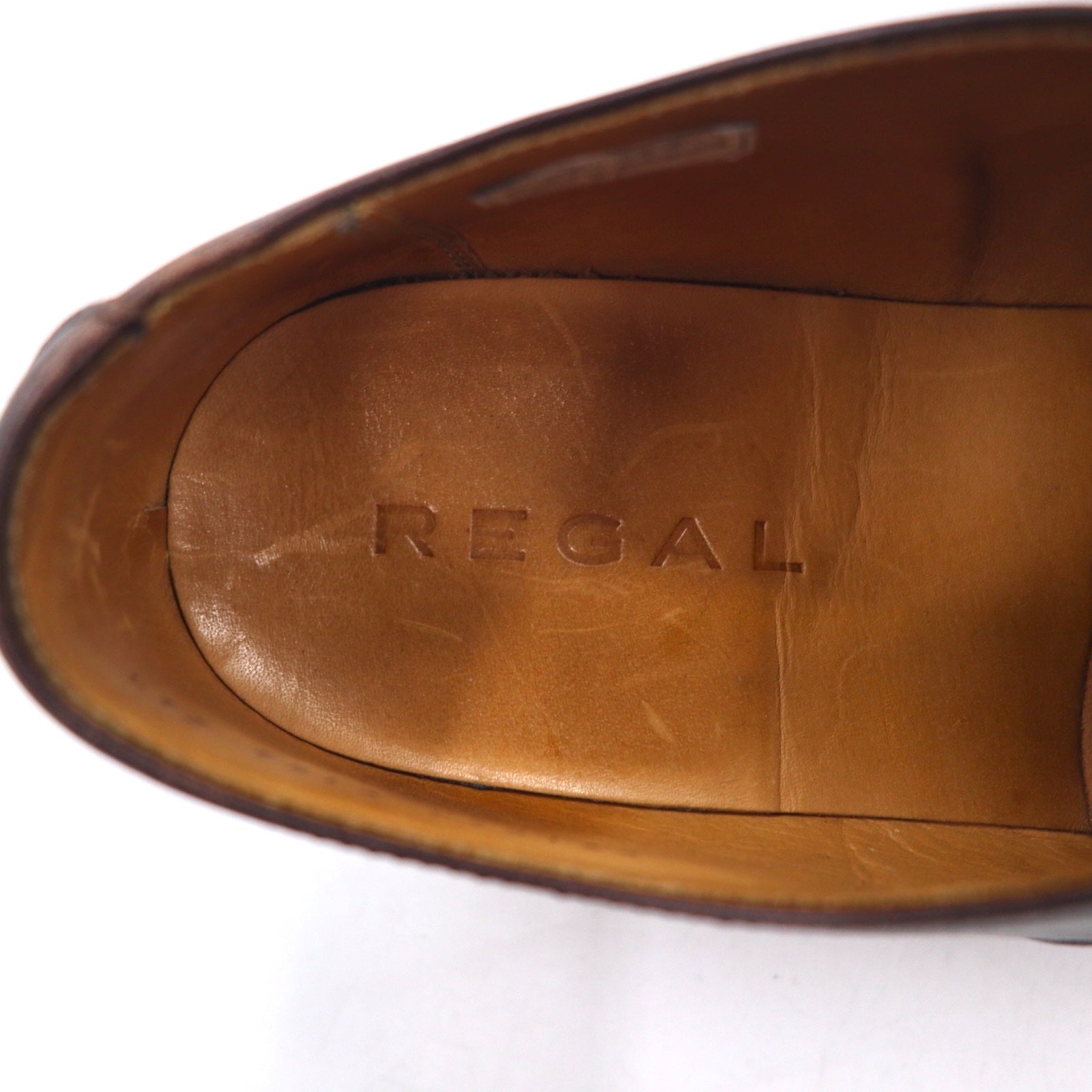 REGAL Scarpe eleganti Derby 25.5cm marrone, in pelle, adatte a strade innevate Y183 Made in Japan