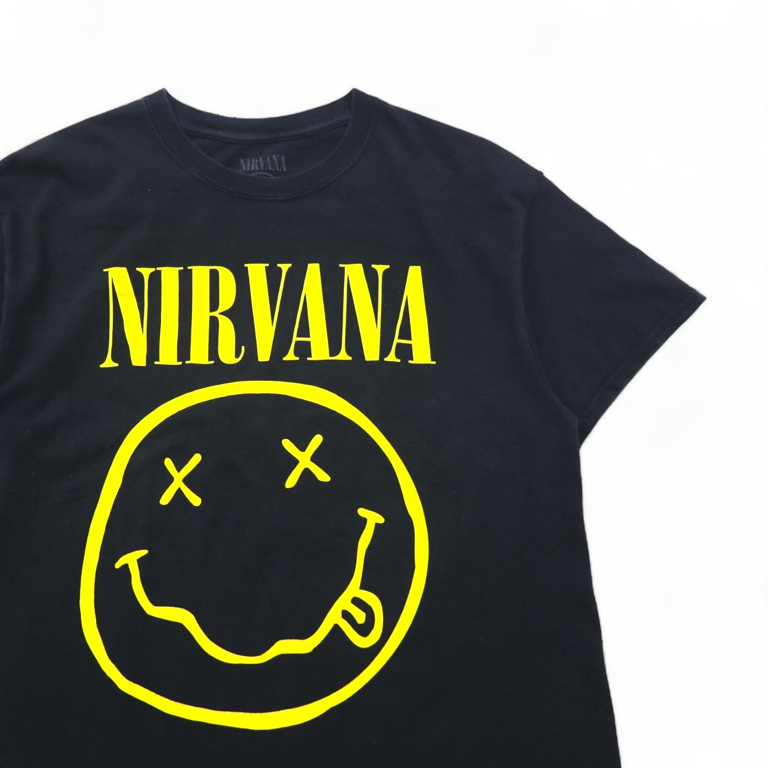 NIRVANA T-shirt rock band M cotone nero