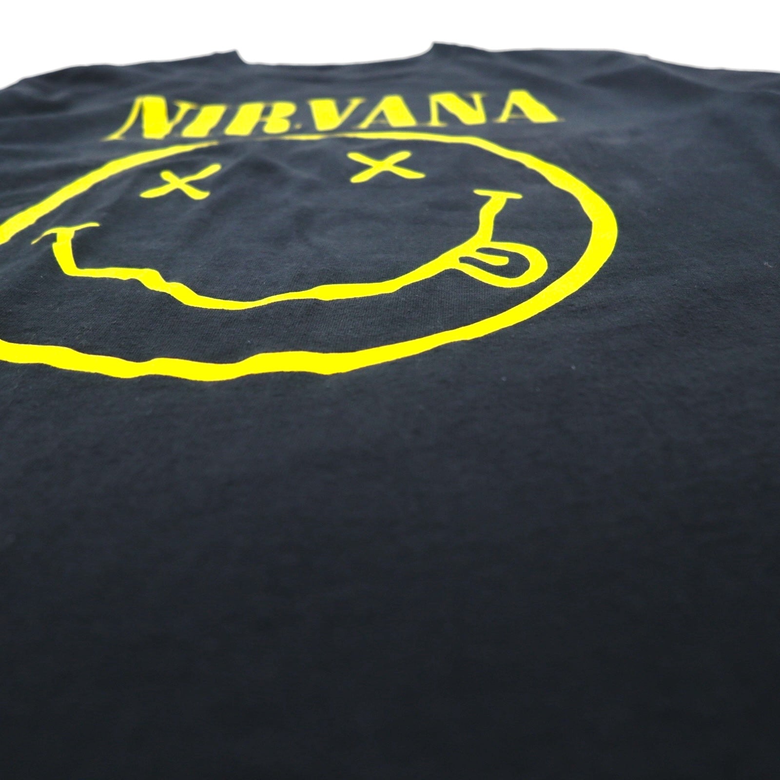 NIRVANA T-shirt rock band M cotone nero